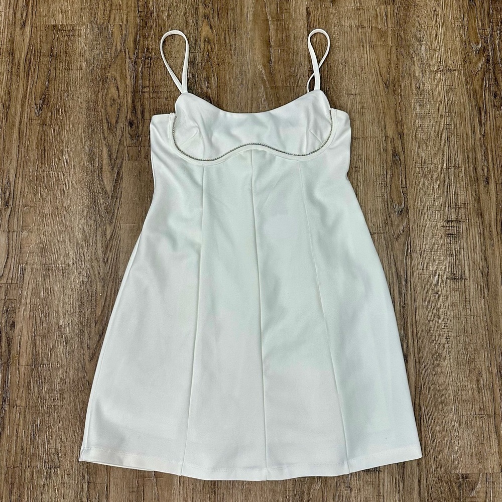 Princess Polly White Mini Slip Dress